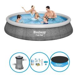 Bestway Piscine Fast Set - 396x84 cm - Forfait Piscine