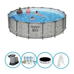 Bestway - Piscine Steel Pro MAX - Forfait Piscine - 488x122 cm