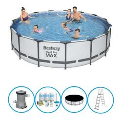 Bestway Piscine Steel Pro MAX - Forfait Piscine - 457x107 cm