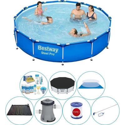 Bestway steel pro rond 366x76 cm - zwembad met accessoires