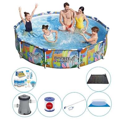Bestway steel pro dieren rond 305x66 cm - 7-delig - zwembad met accessoires
