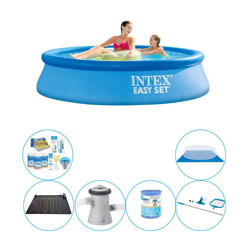 Pack de piscine - 7 pièces - Intex Easy Set Ronde 244x61 cm