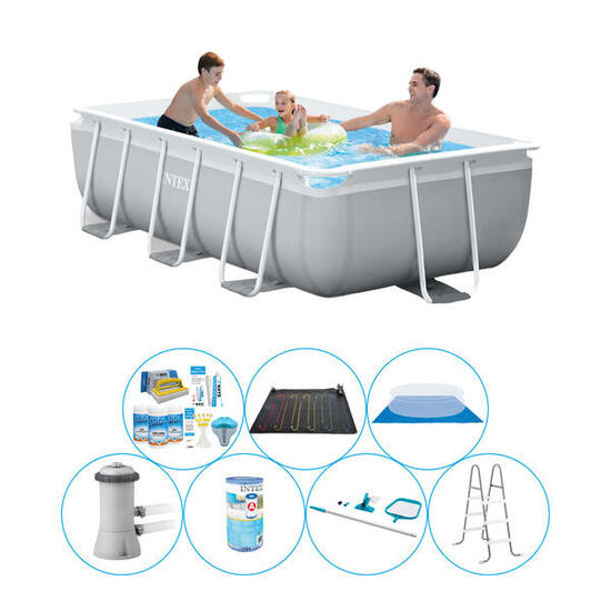 Pack de piscine - 7 pièces - Intex Prism Frame Rectangulaire 300x175x80 cm