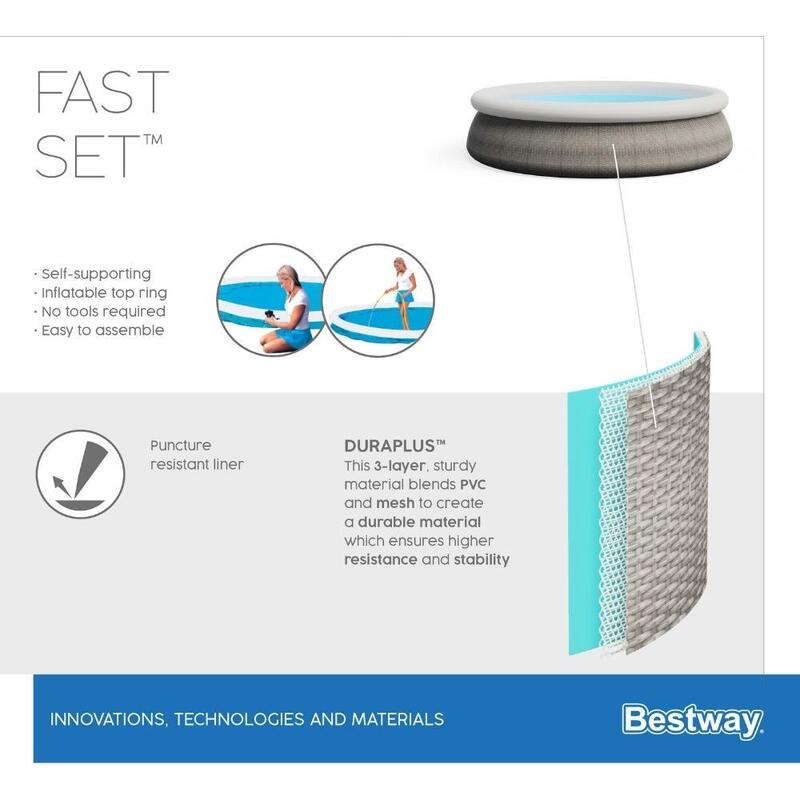 Bestway Pool Fast Set - 457x84 cm - Poolpaket