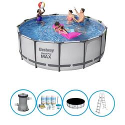 Bestway Piscine Steel Pro MAX - Forfait Piscine - 396x122 cm