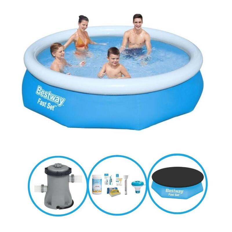 Bestway - Fast Set - Opblaasbaar zwembad inclusief filterpomp - 305x76 cm - Rond