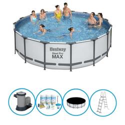 Bestway Piscine Steel Pro MAX - Forfait Piscine - 488x122 cm