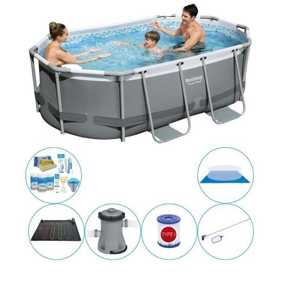 Pack de piscine - Bestway Power Steel 305x200x84 cm - Avec pompe de filtrage