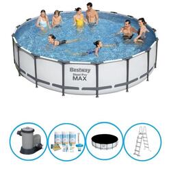 Bestway Piscine Steel Pro MAX - Forfait Piscine - 549x122 cm