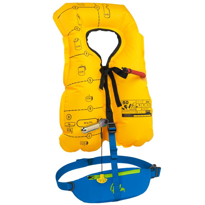 Kamizelka ratunkowa pneumatyczna do wody Unisex Palm Glide sup kajak 100N
