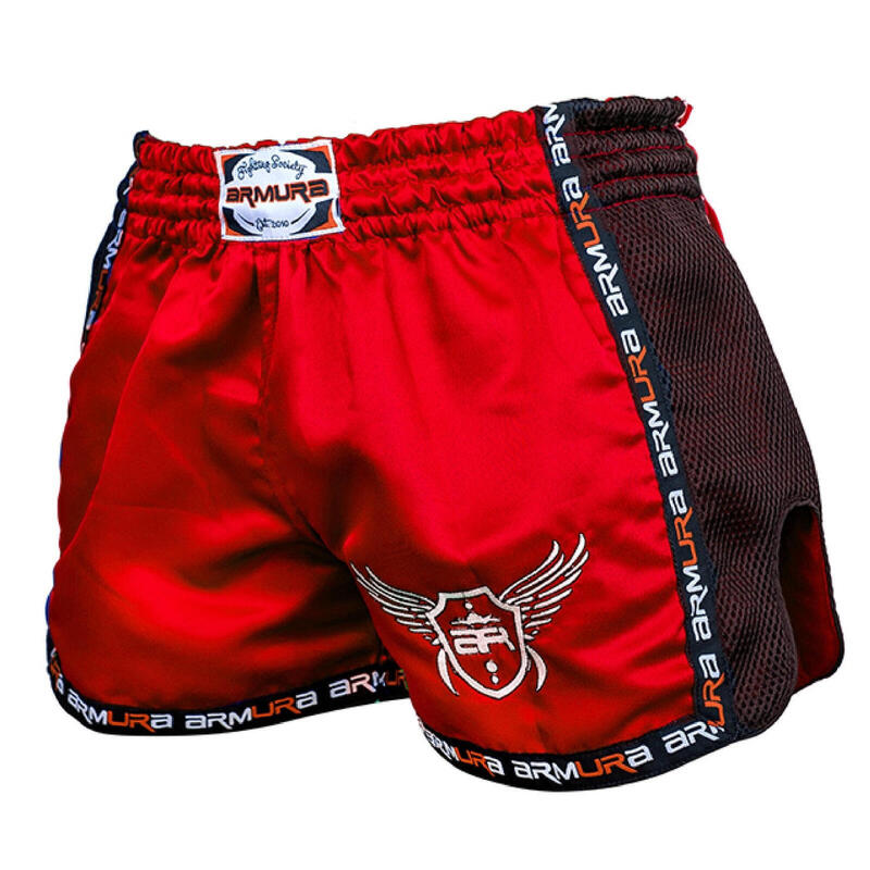 Short kickboxing ARMURA  Muay 2.0 Rosu/negru