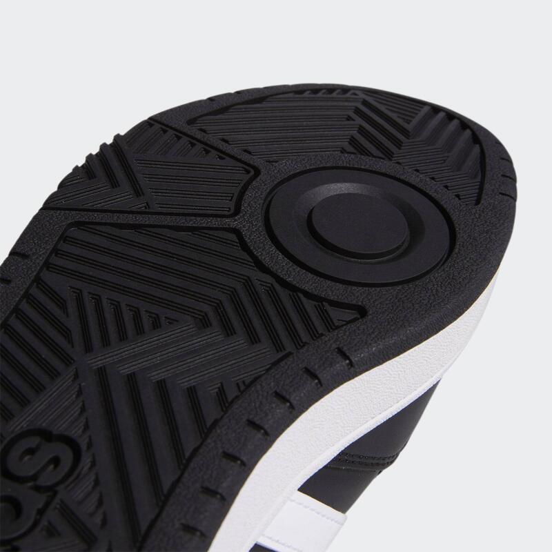 Pantofi adidas Hoops 3.0 din piele neagră eleganți