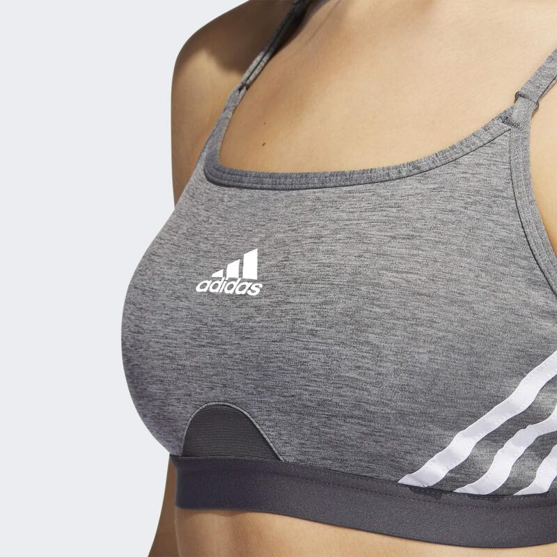 Reggiseno sportivo adidas Aeroreact Training Light-Support 3-Stripes