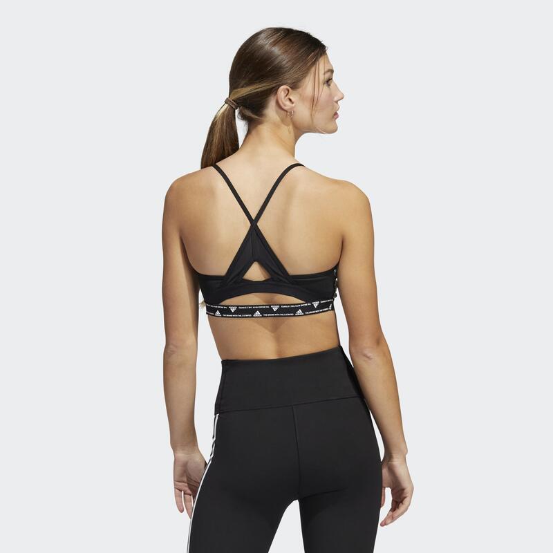 adidas Aeroreact Training Light-Support 3-Stripes Bra