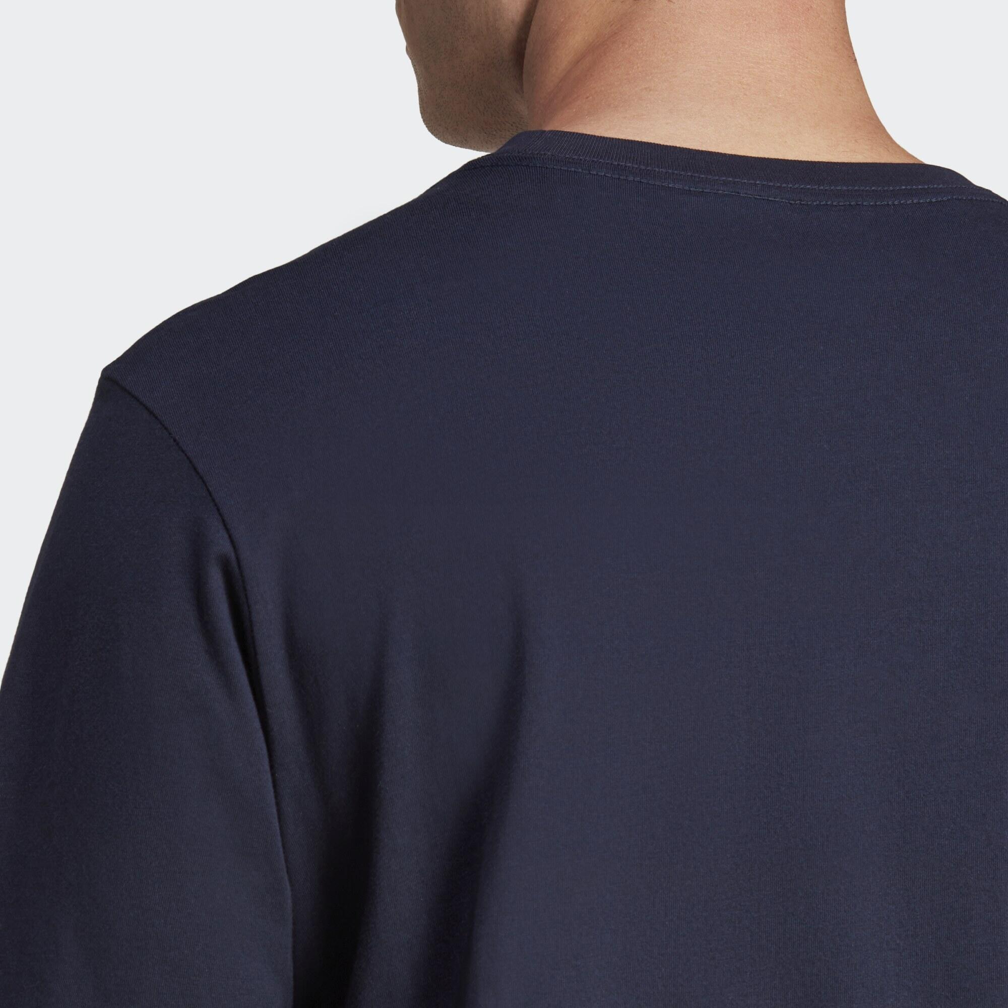 T-shirt in Jersey Singolo Essentials con Logo Piccolo Ricamato 5/5