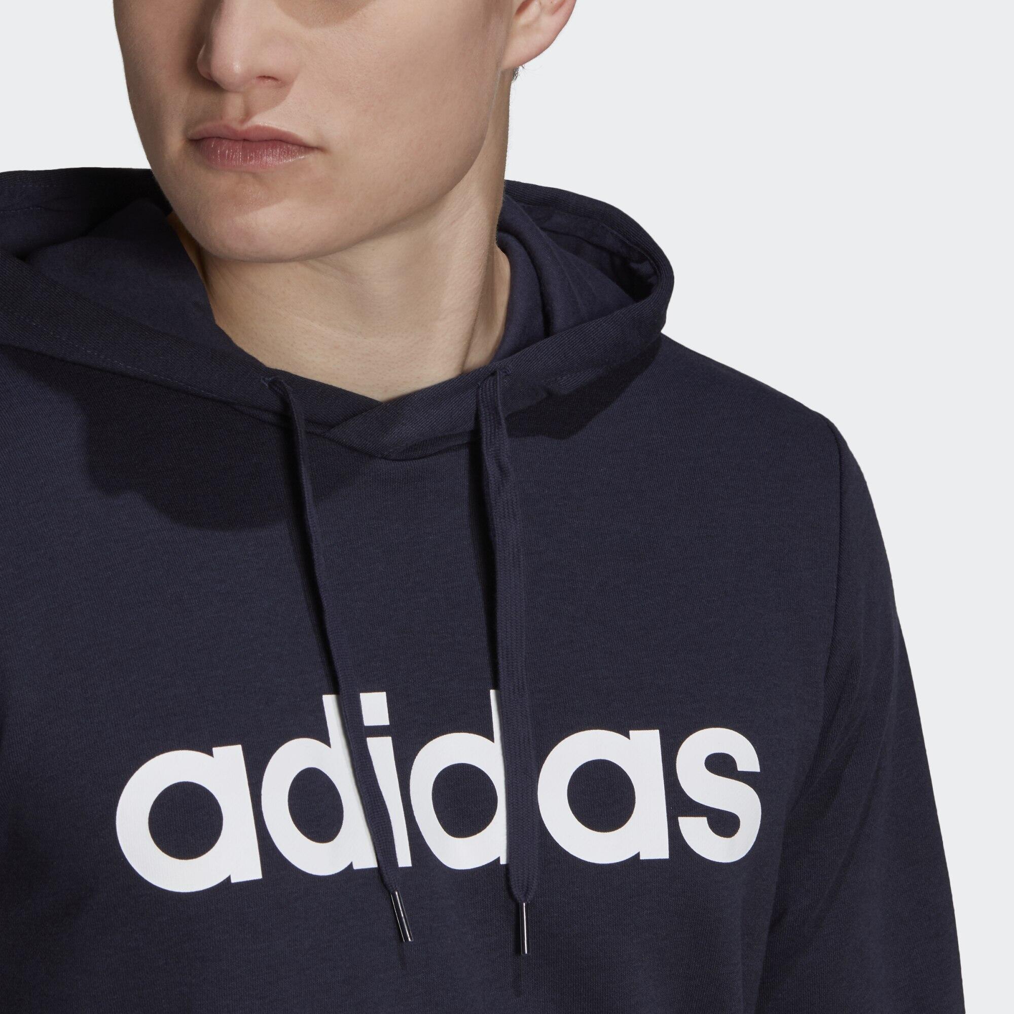 Essentials French Terry Linear Logo Hoodie 5/5