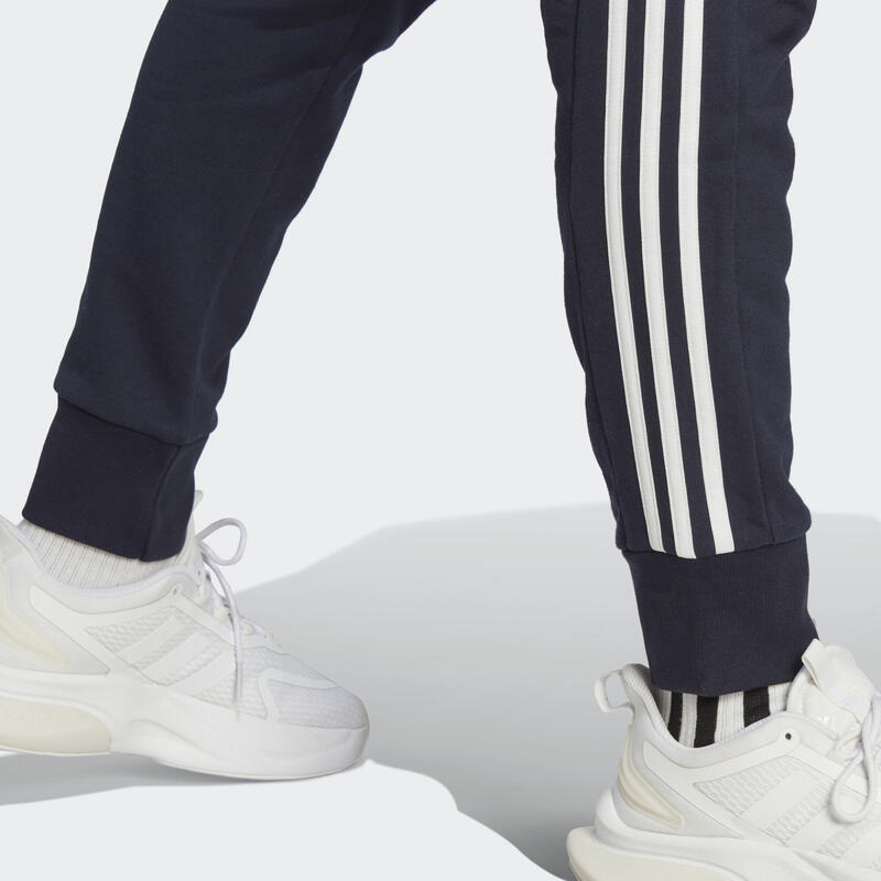 Essentials French Terry Tapered Cuff 3-Stripes Broek