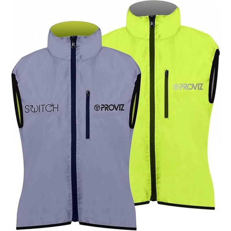 Reflecterende mouwloze jas - volwassene - SWITCH JACKET