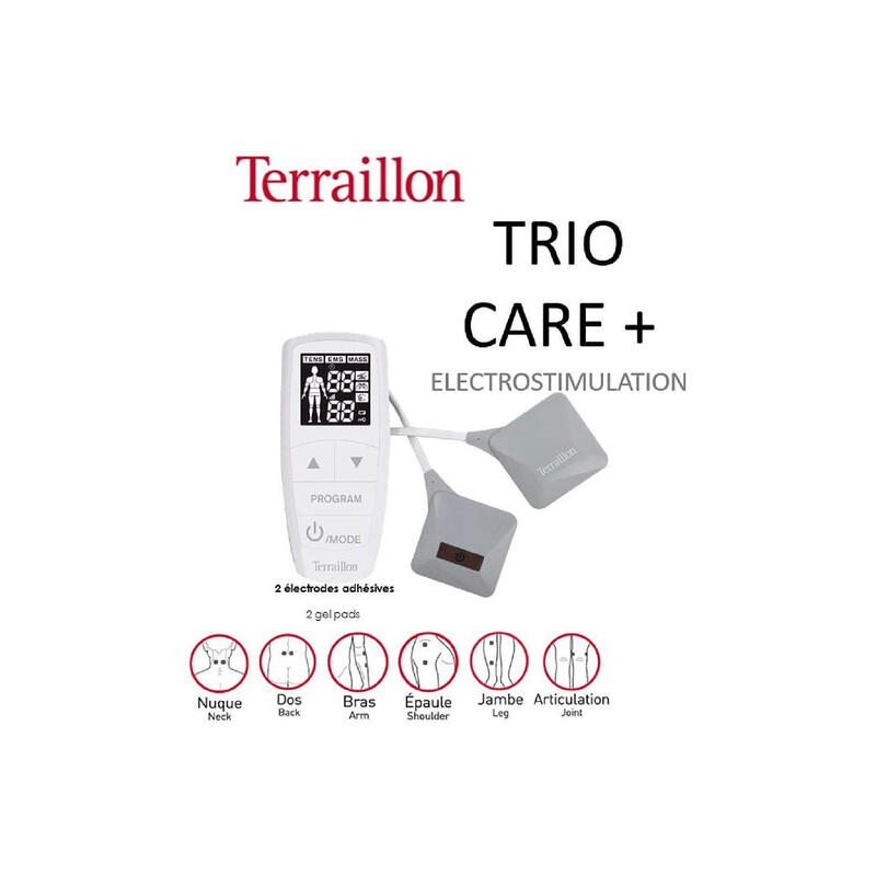 Appareil d'électrostimulation multifonctions sans fil - Trio Care+