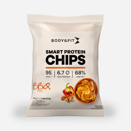 Smart Chips - Chips protéinées - Barbecue - 276 grammes (12 sachets