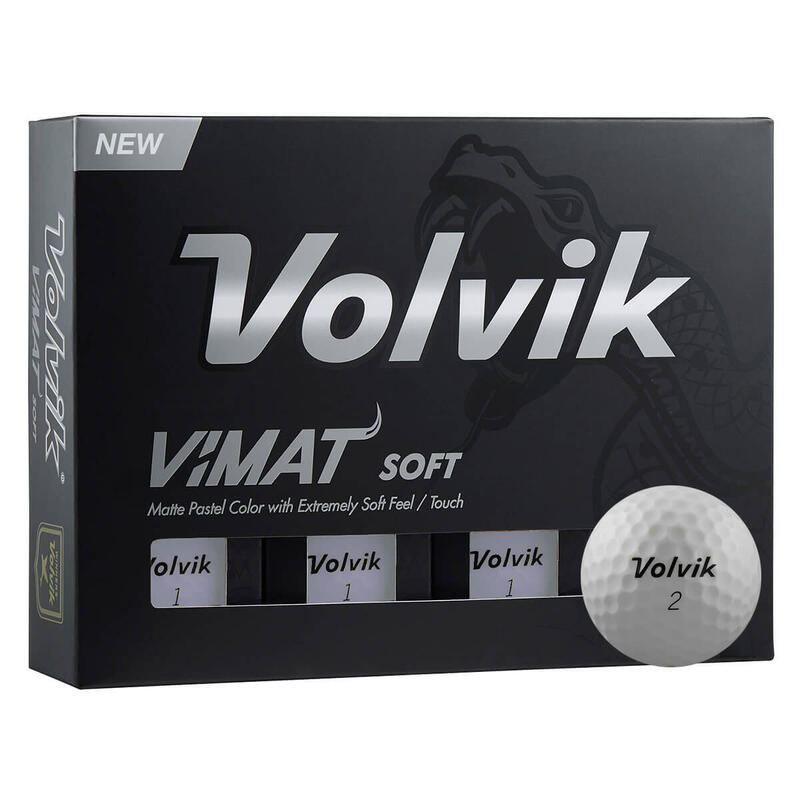 VOLVIK Balles De Golf  Vimat Soft  Blanc