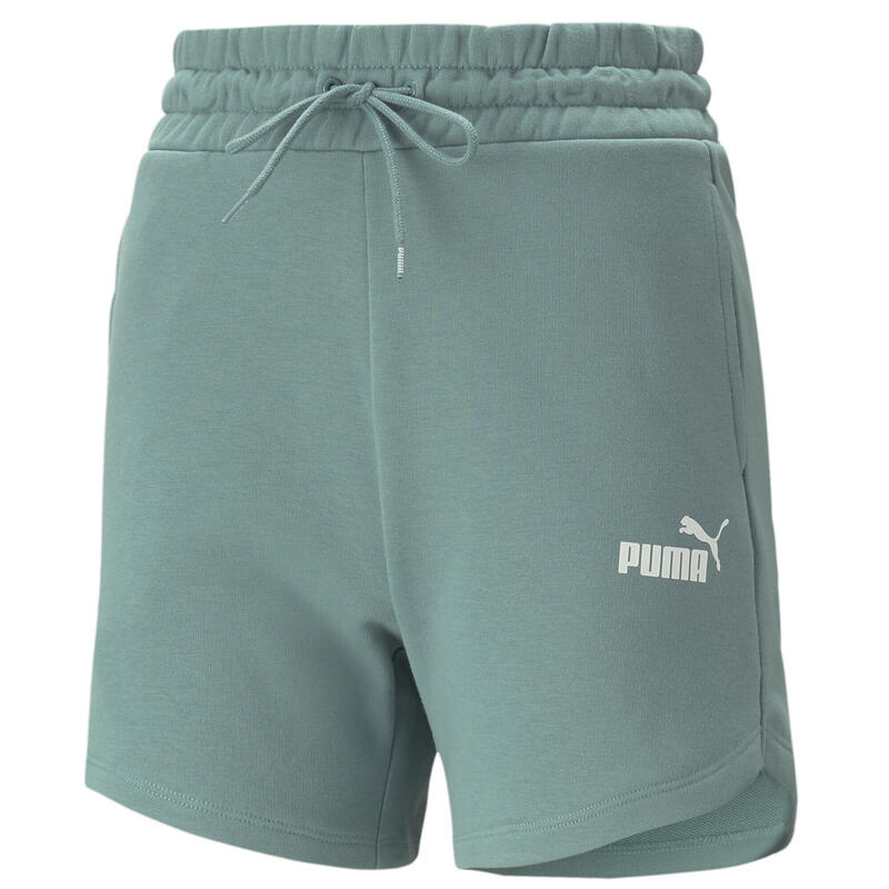 Shorts Essentials High Waist Donna PUMA Adriatic Gray