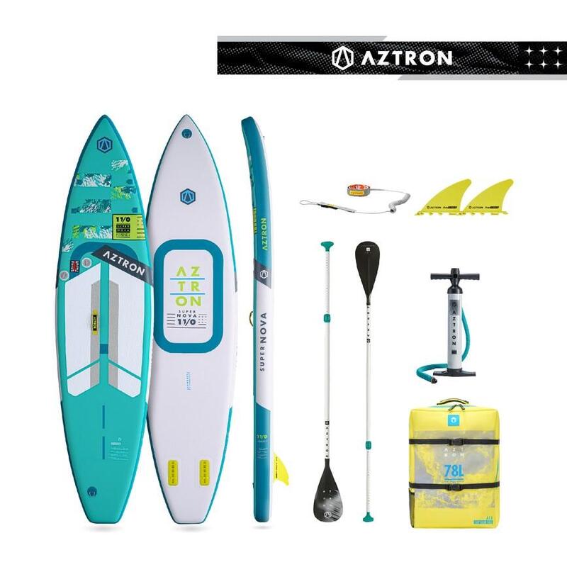 Dwukomorowa kompaktowa deska pompowana SUP Aztron Super Nova 11'0" (335cm)