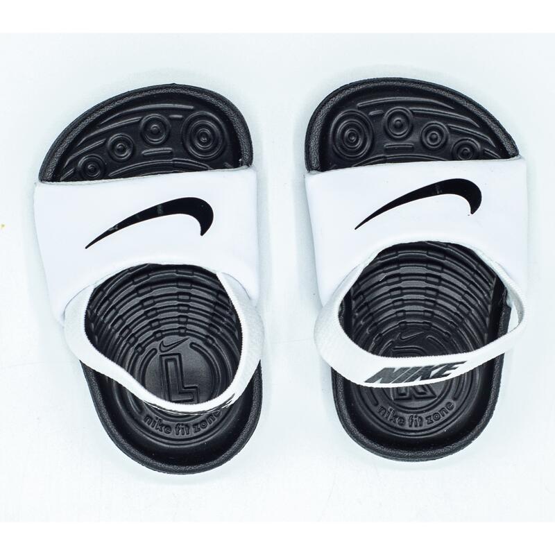 Sandalias Nike Kawa Slide (Td), Blanco, Niños