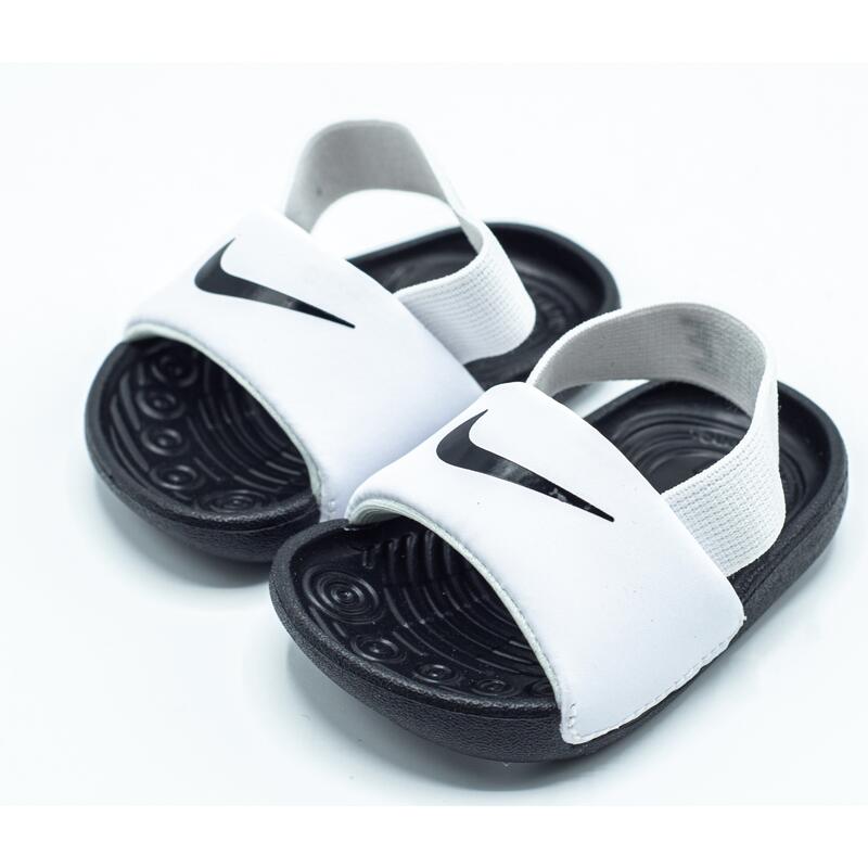 Sandalias Nike Kawa Slide (Td), Blanco, Niños