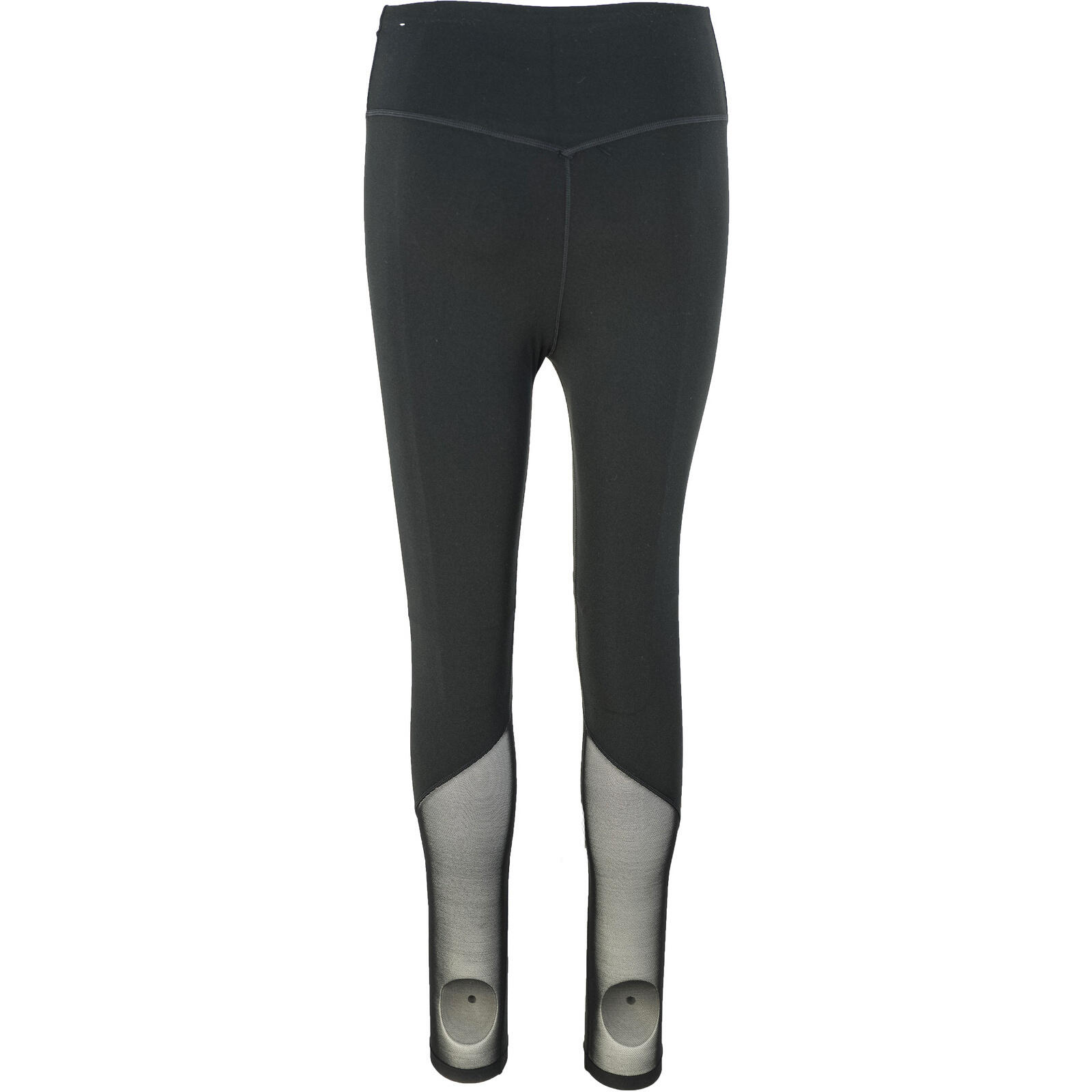 Leggings Nike One Mid-Rise 78 Mesh-Panelled Leggings, Noir, Femmes 2/5