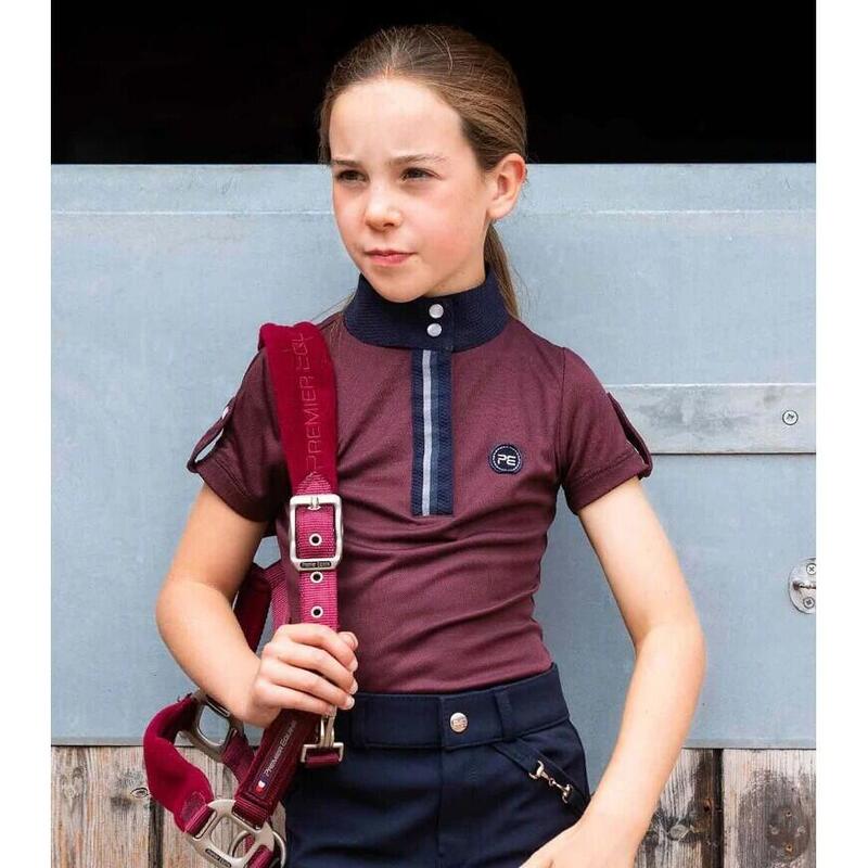 Technisch ruitershirt voor meisjes Premier Equine Mini Amia