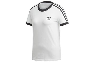 T-shirt Donna Adidas 3-Stripes bianco