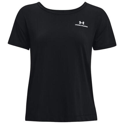 Camiseta Under Armour Rush Energy Core negra mujer