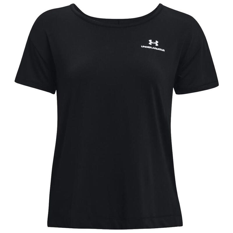 Női rövid ujjú póló, Under Armour Rush Energy Core Short Sleeve, fekete