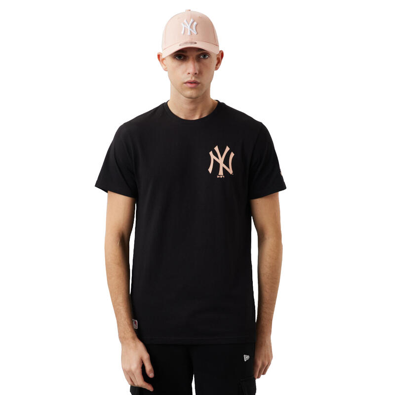 Férfi rövid ujjú póló, New Era MLB New York Yankees Tee, fekete