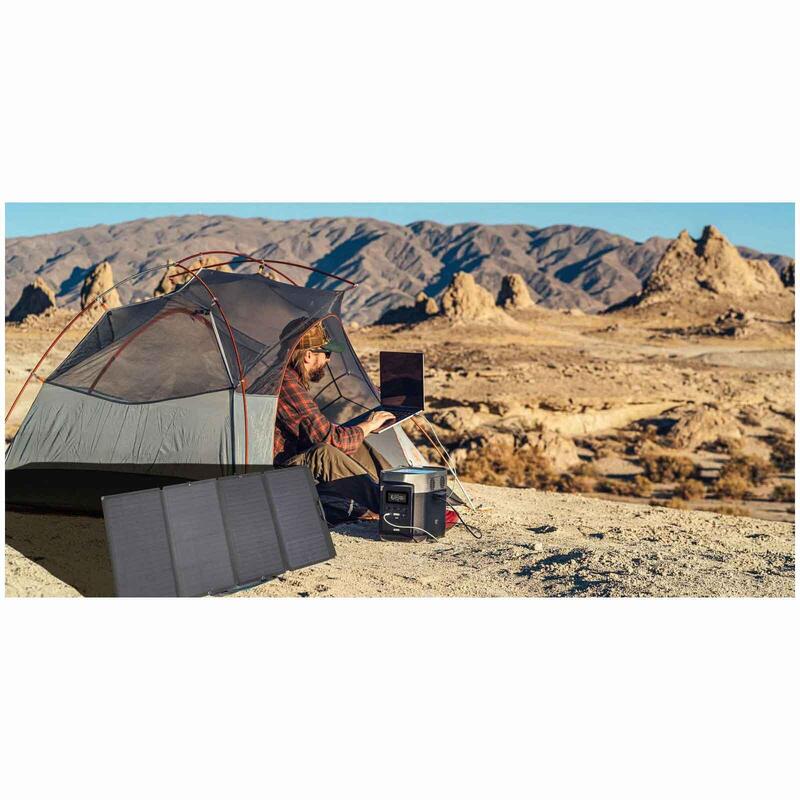 Panneau Solaire pliable - Randonnée Caravaning Camping - ECOFLOW 160W  compact