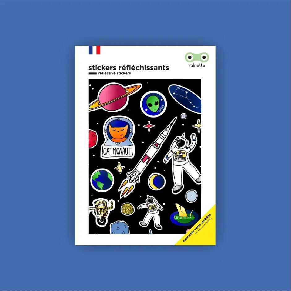 Stickers Reflechissants Espace 1/4