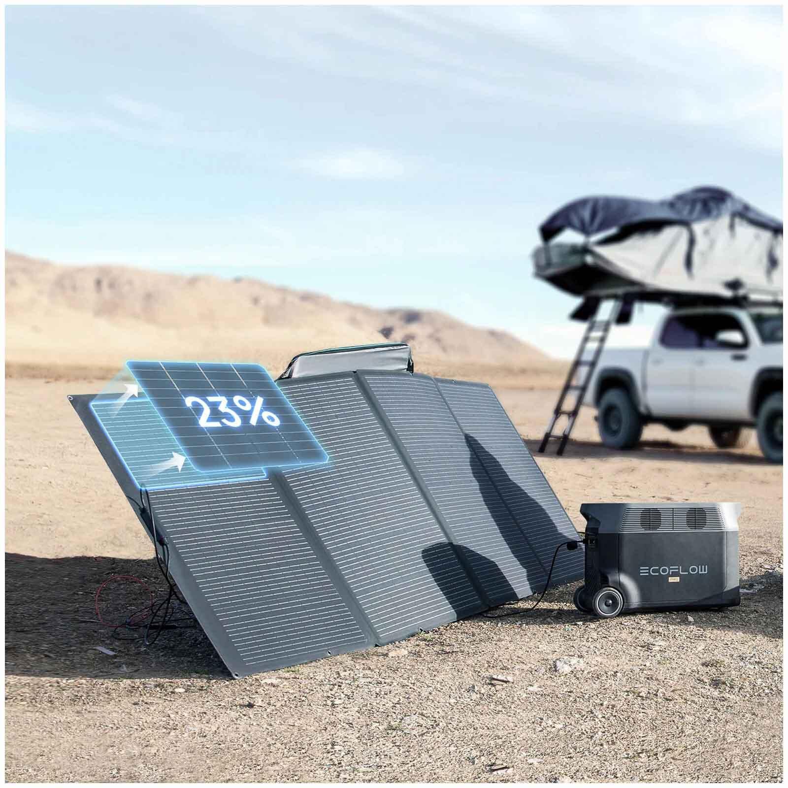 Panneau Solaire pliable 400W  - Randonnée Caravaning Camping - ECOFLOW 5/7