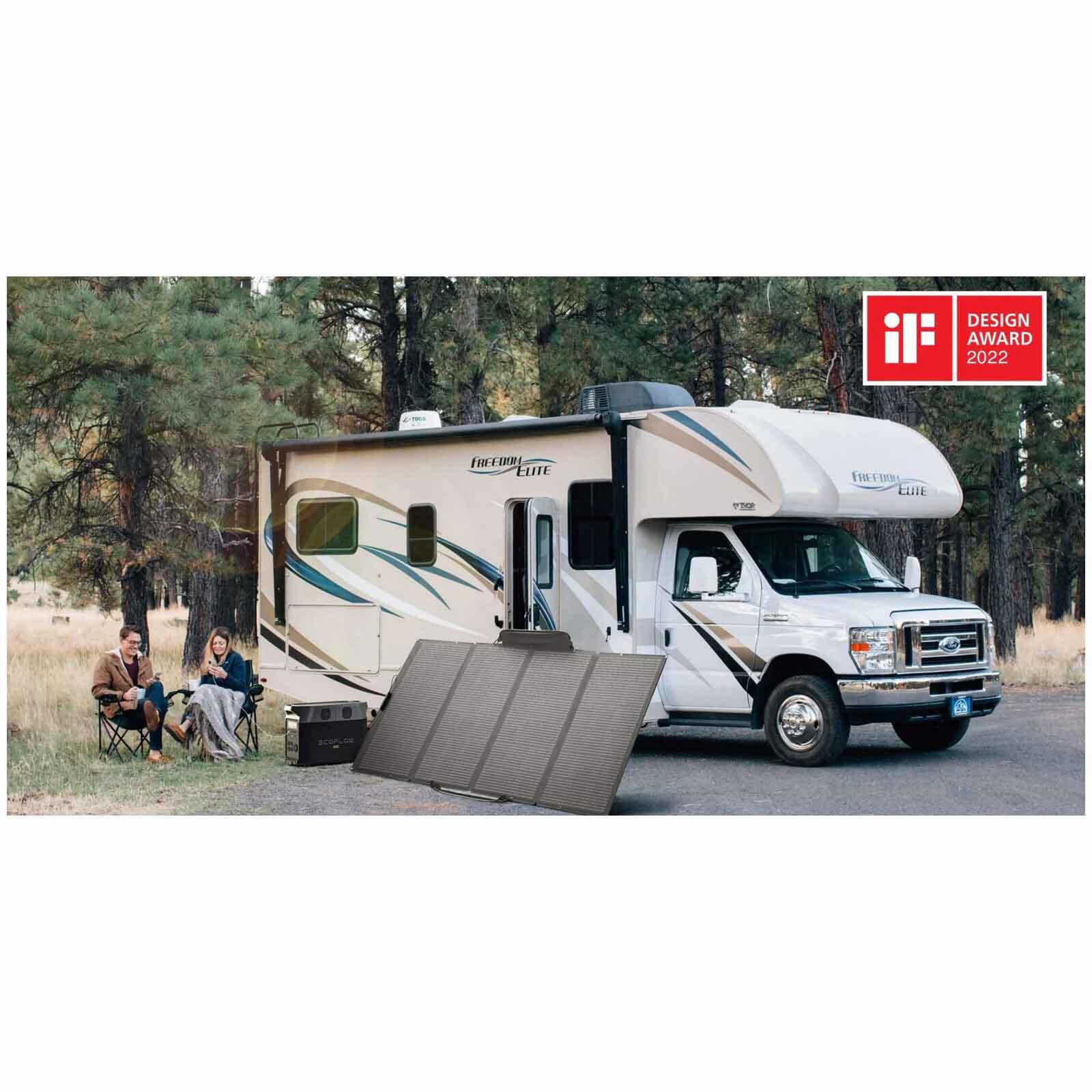 Panneau Solaire pliable 400W  - Randonnée Caravaning Camping - ECOFLOW 6/7