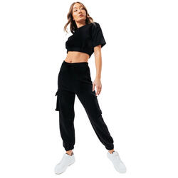 Pantalon pour femmes Justhype Sweat Crop T-Shirt-Cargo Joggers