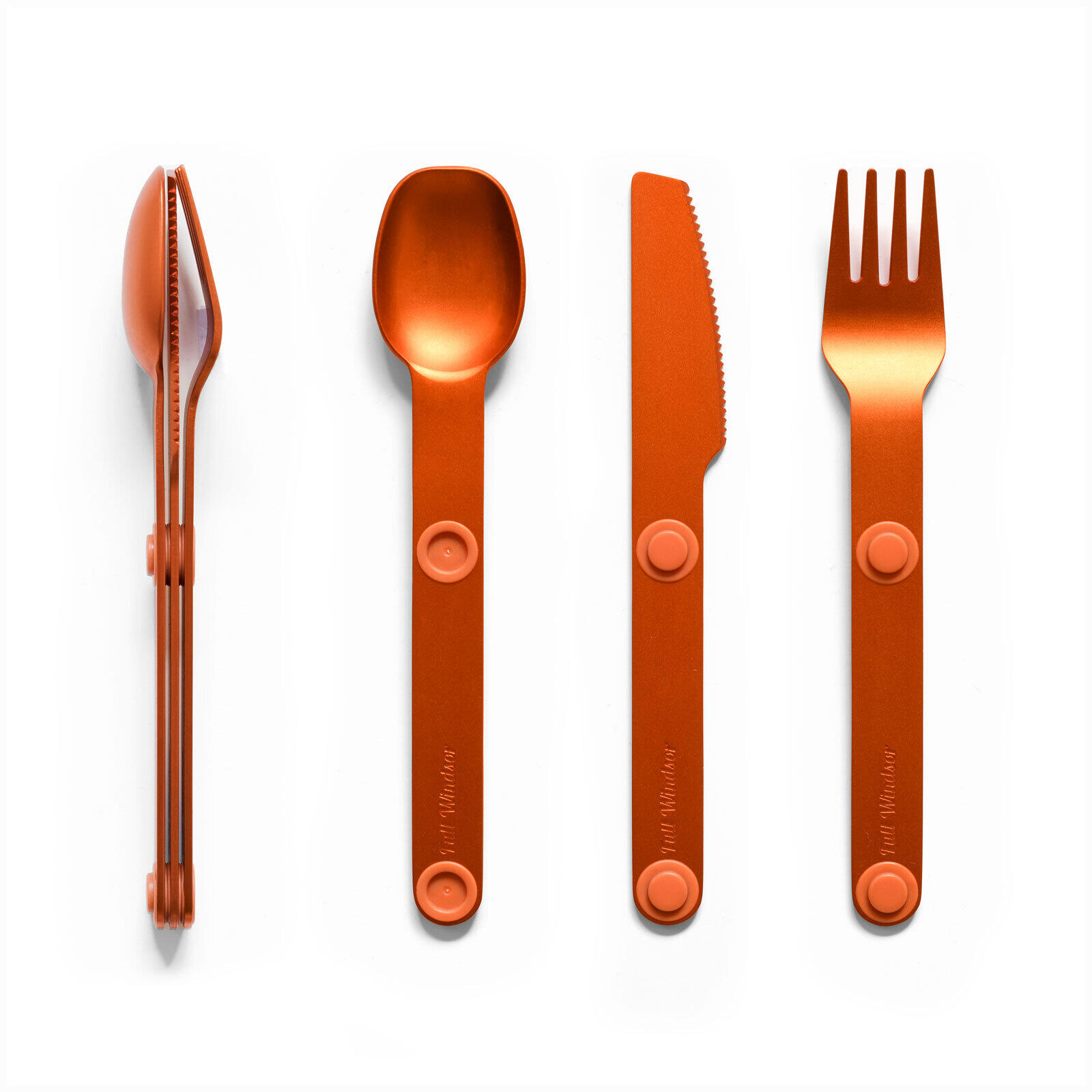 FULL WINDSOR SET VAN 3 MAGWARE MAGNETISCHE BESTEKSETS - CAMPING BIVAK - HARD ALUMINIUM