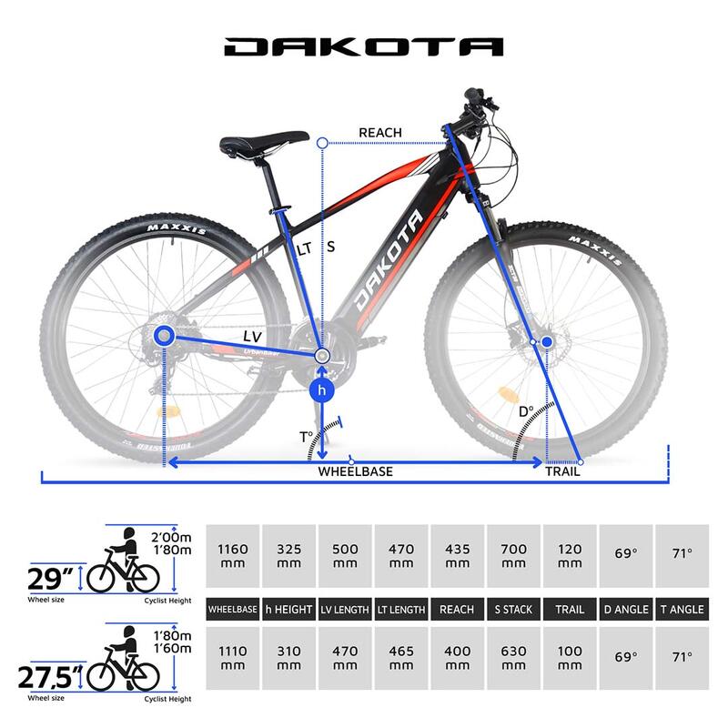 BICICLETA ELÉCTRICA MONTAÑA DAKOTA