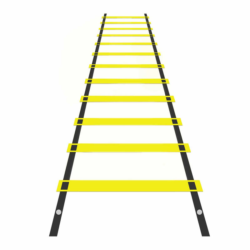 Bewustzijn identificatie Verdrag WANTALIS Ritme Ladder 12 treden - 6 m x 48,5 cm - Zwart en geel | Decathlon