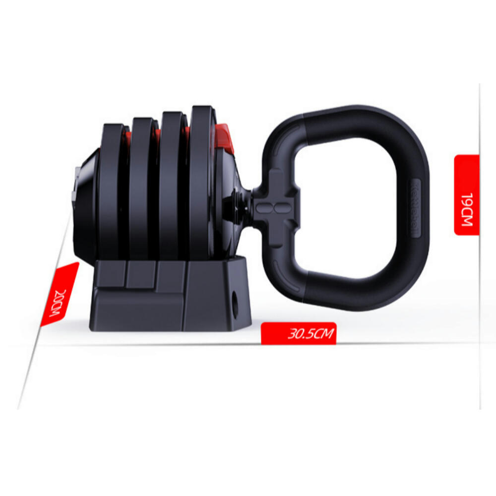 Set Kit Pesas 3 en 1 Multifuncional Ajustable 18 kg Barra Mancuernas Kettlebell 3/4