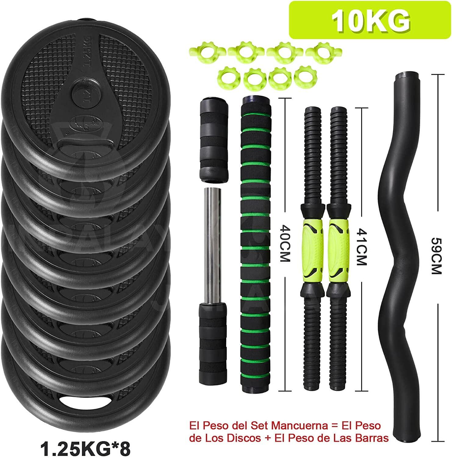 Juego Kit 10 kg de Mancuernas 4 en 1 MultiFit 3/3