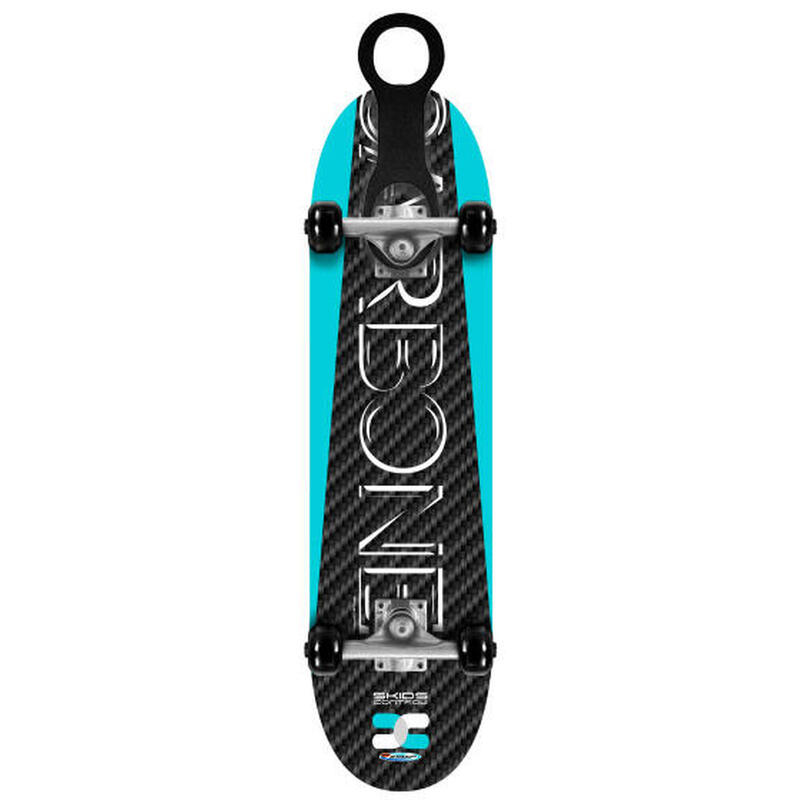 Skids Control skateboard carbone noir/bleu/blanc