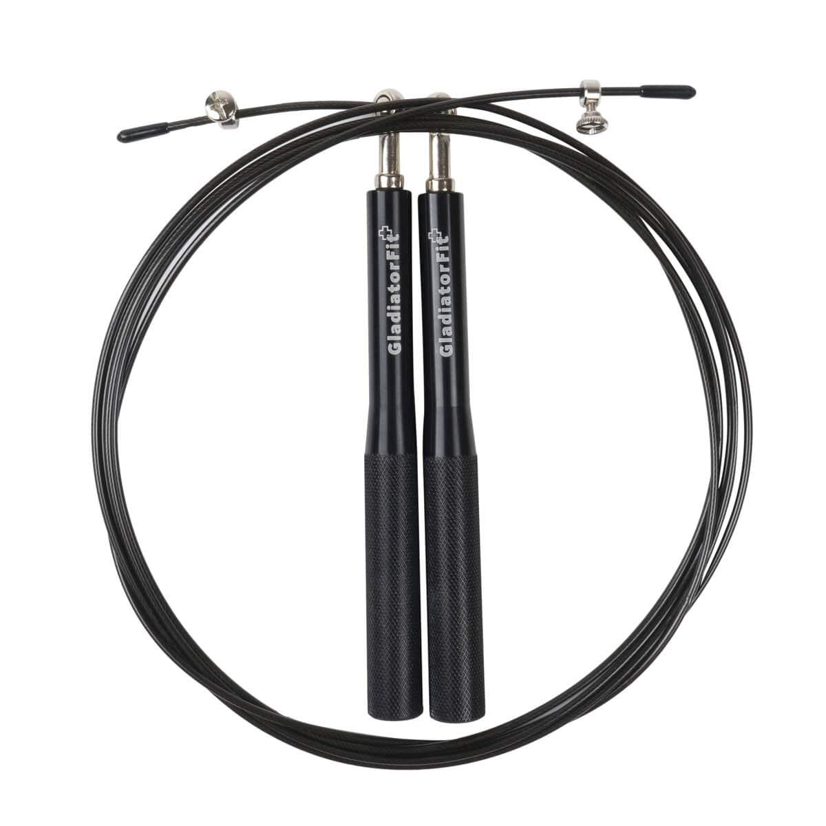 Gladiatorfit - Corde À Sauter "speed Rope" 3m En Aluminium + Sac Gladiatorfit - Corde À Sauter - Blanc|noir - Taille Unique - Decathlon