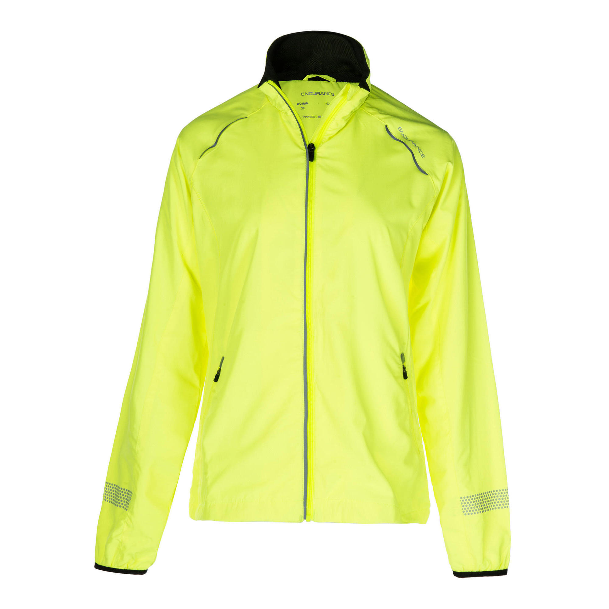 Endurance - Veste De Course Cully - Veste - Jaune|orange|vert - 46 L/xl - Decathlon