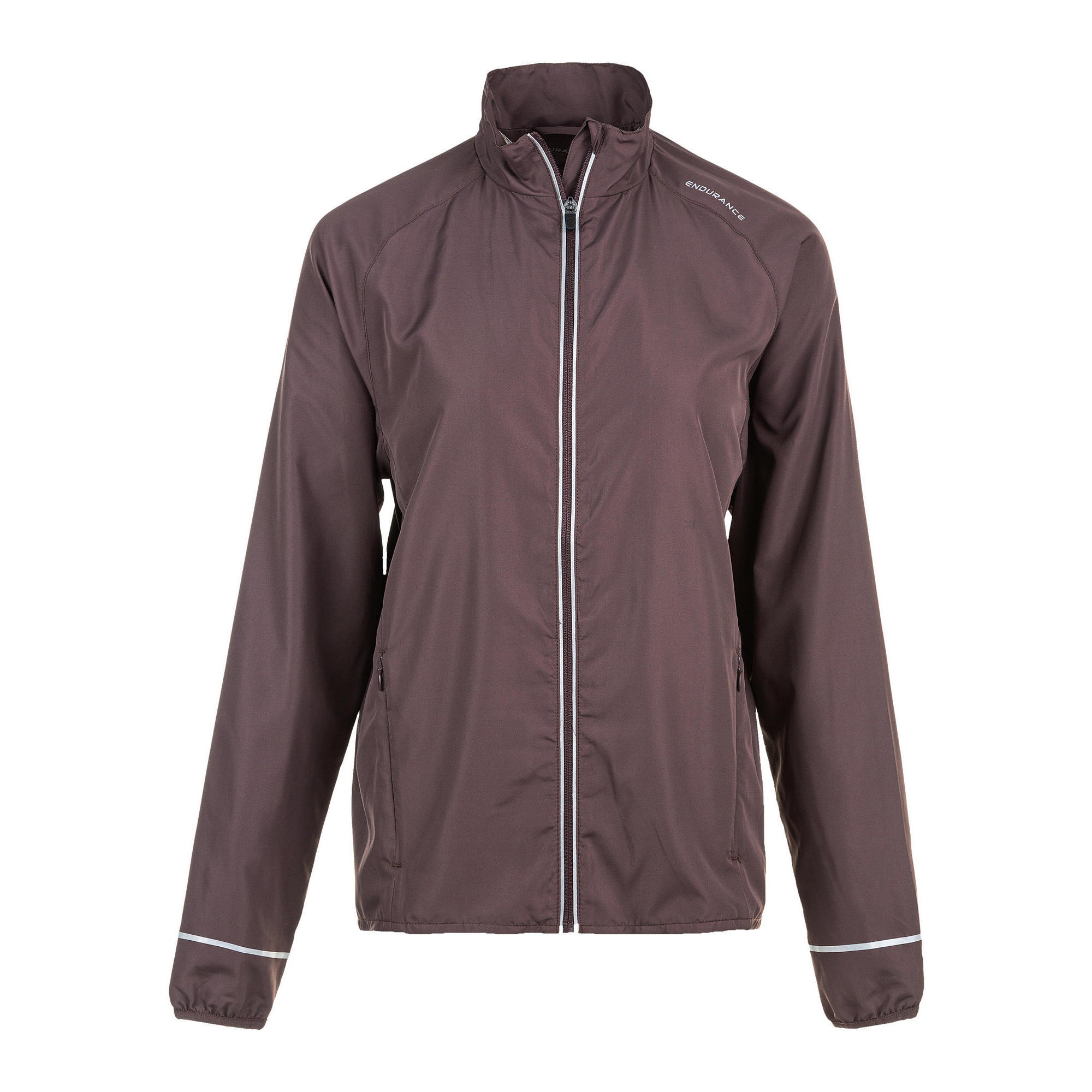Endurance - Veste De Course Shela - Coupe Vent - Gris|violet - 36 Xs - Decathlon