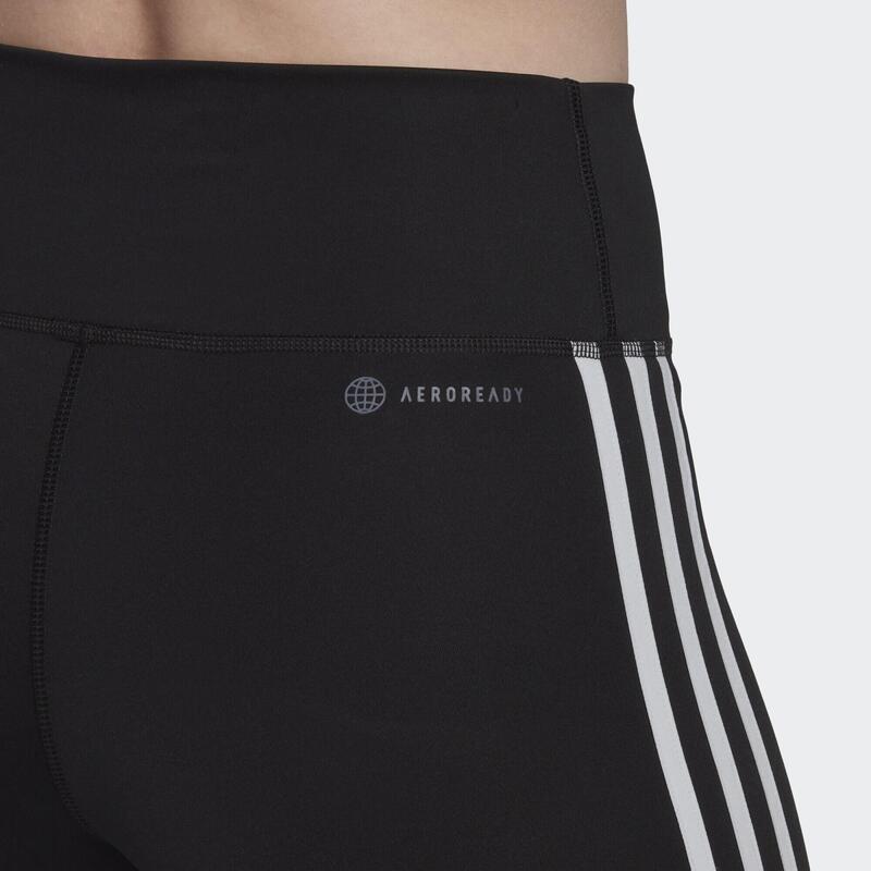 Training Essentials 3-Stripes High-Waisted Korte Legging